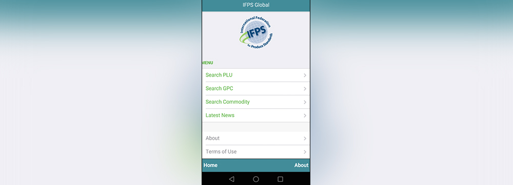 Screenshot of the Fresh PLU app